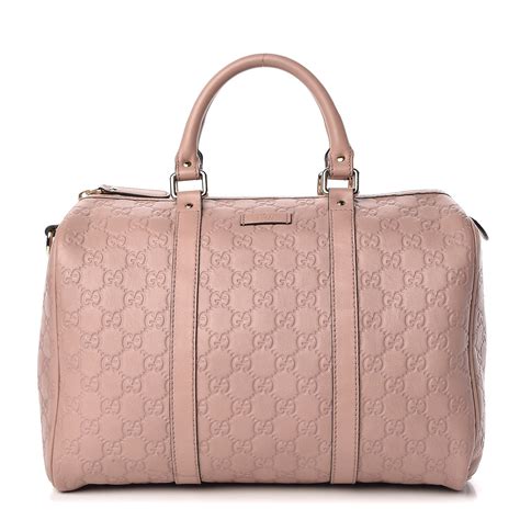 gucci guccissima medium joy boston pink|Gucci leather shoulder bag.